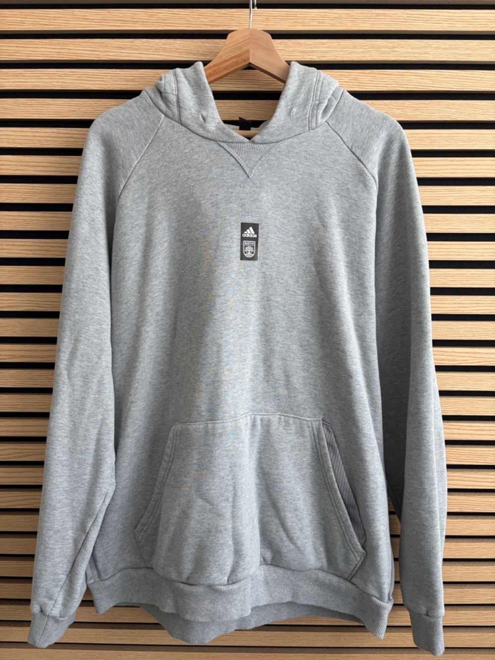 Adidas Austin FC Men’s Gray Pullover Hoodie